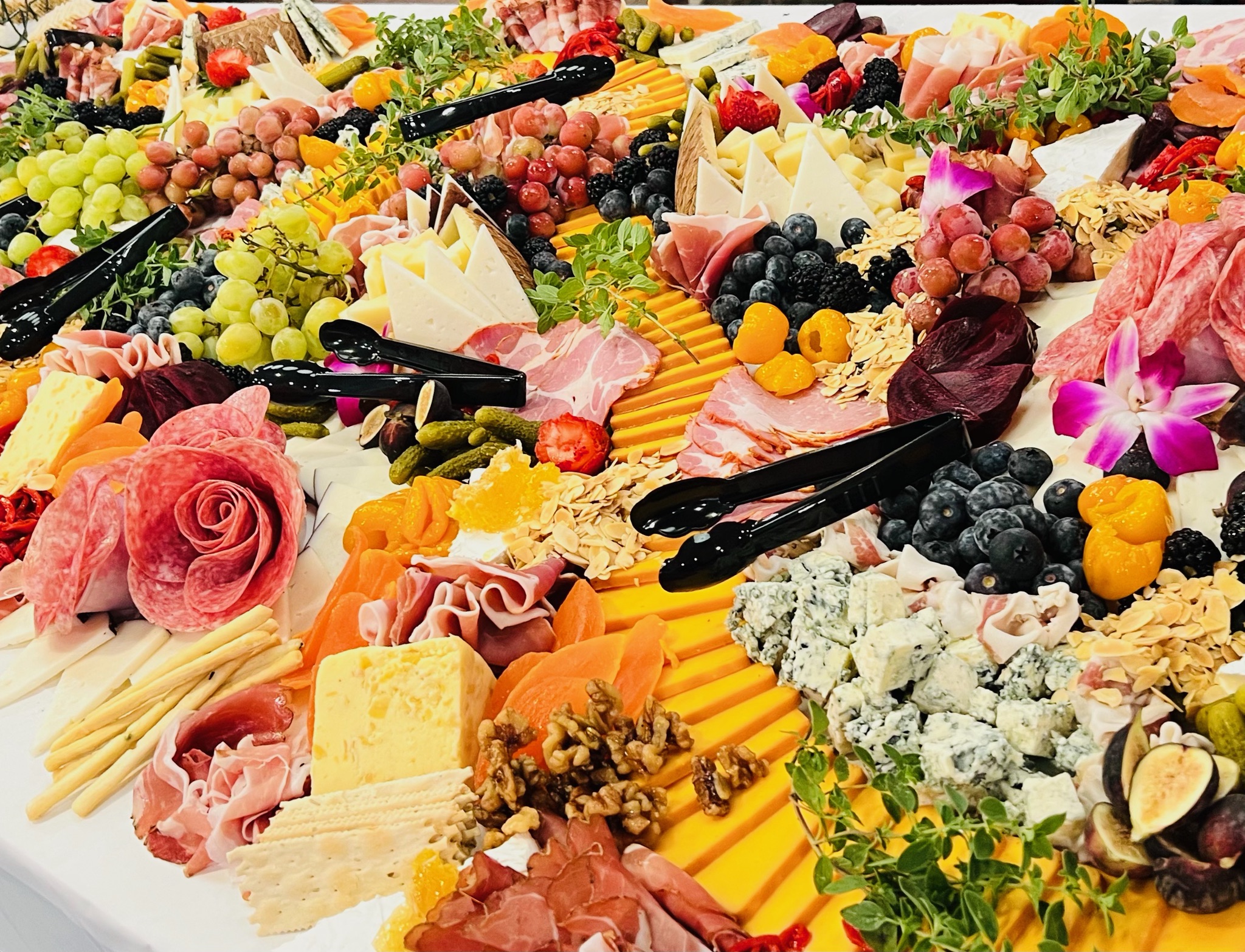 Catering setup by The Cheese Board