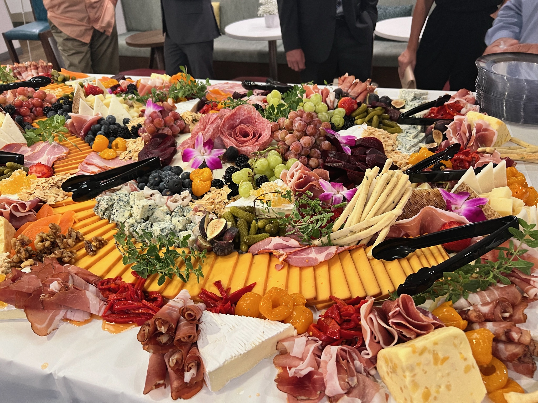 Cheese and meat platter by The Cheese Board